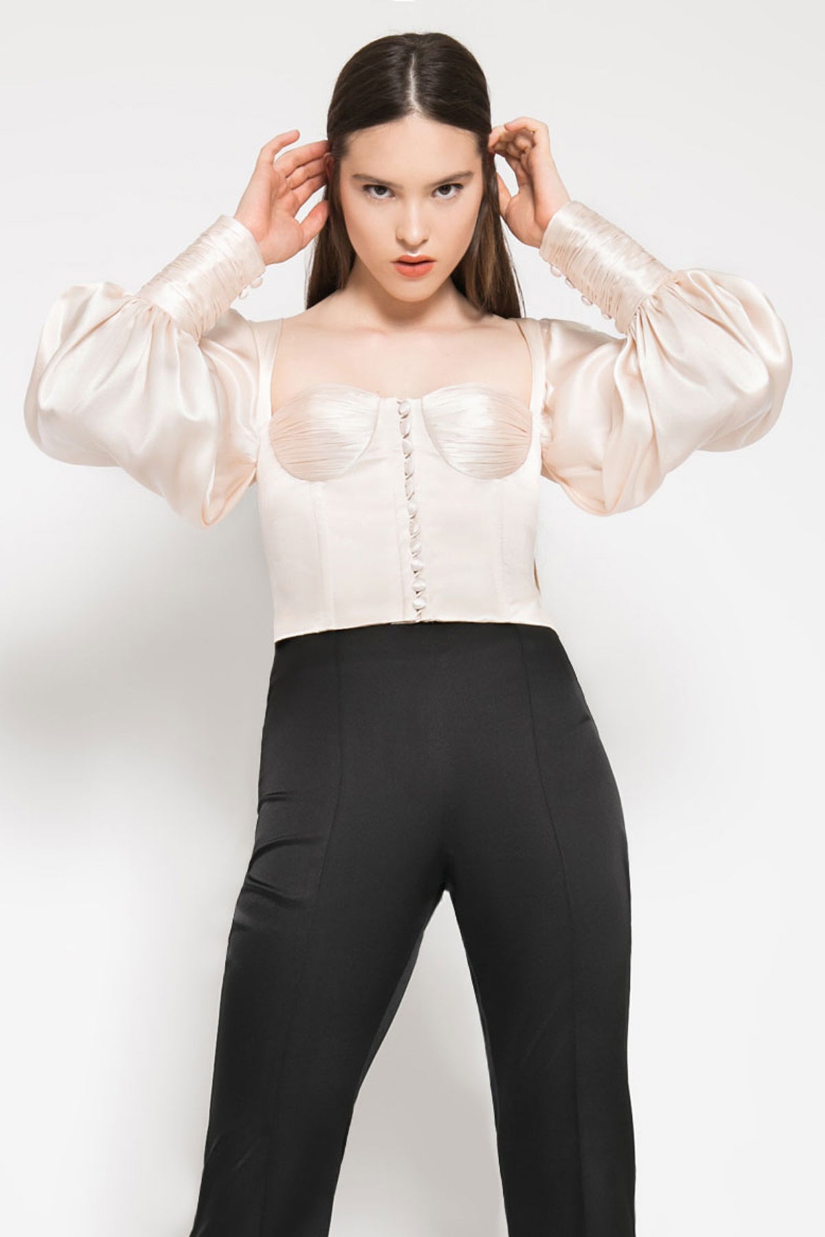 【EN NEUME】Bustier Design Blouse EN NEUME Bustier Design Blouse デザインブラウス