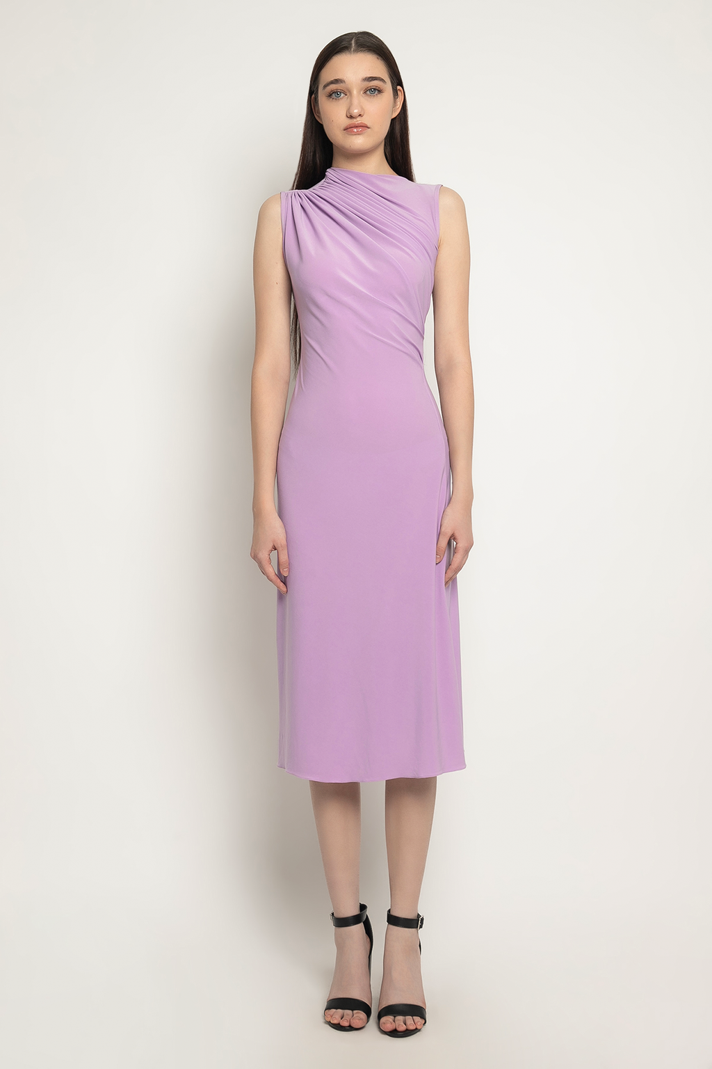 JADE DRAPED MIDI DRESS – Andriany