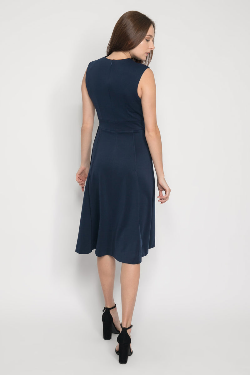 ZOE DRAPED MIDI DRESS