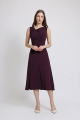 AVRA DRAPED MIDI DRESS