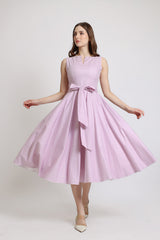 ALEXIS GINGHAM MIDI DRESS