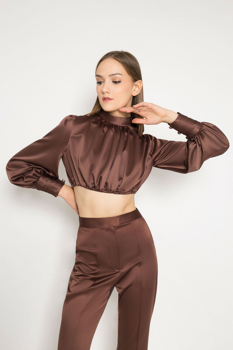 LEANDRA CROPPED BLOUSE